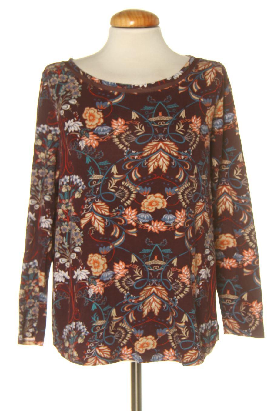 Langärmelige Bluse von Sfera Größe M, Farbe Geblümt, für