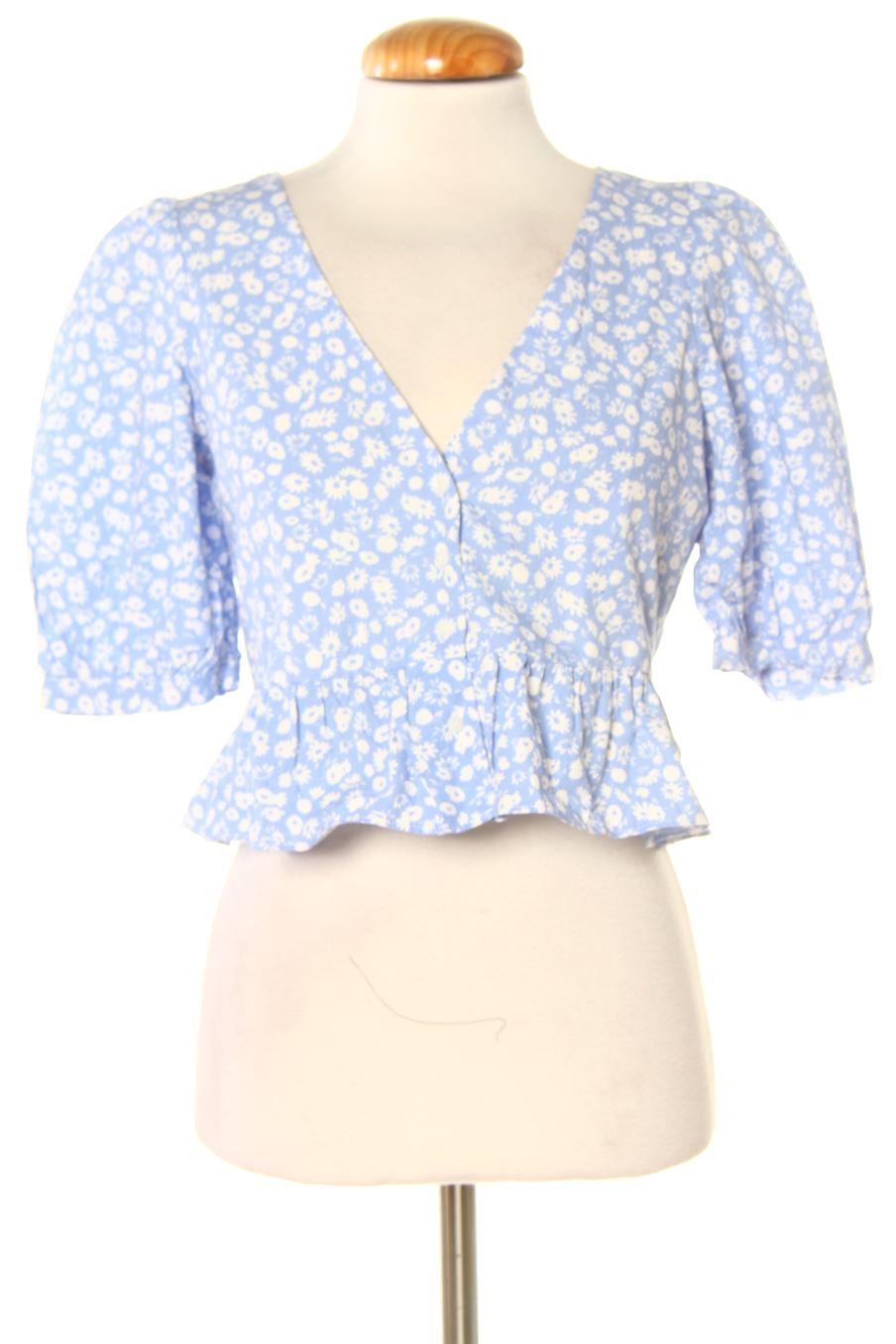 Blouse à manches courtes Zara de la taille M, de couleur fleurs