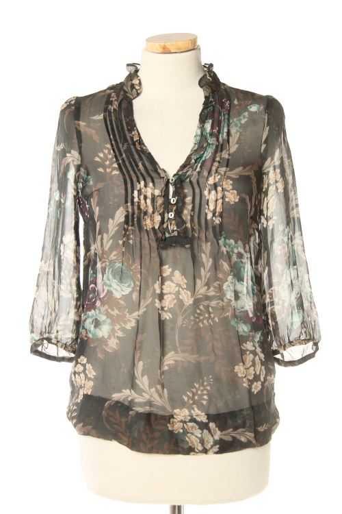Blusa a maniche lunghe
