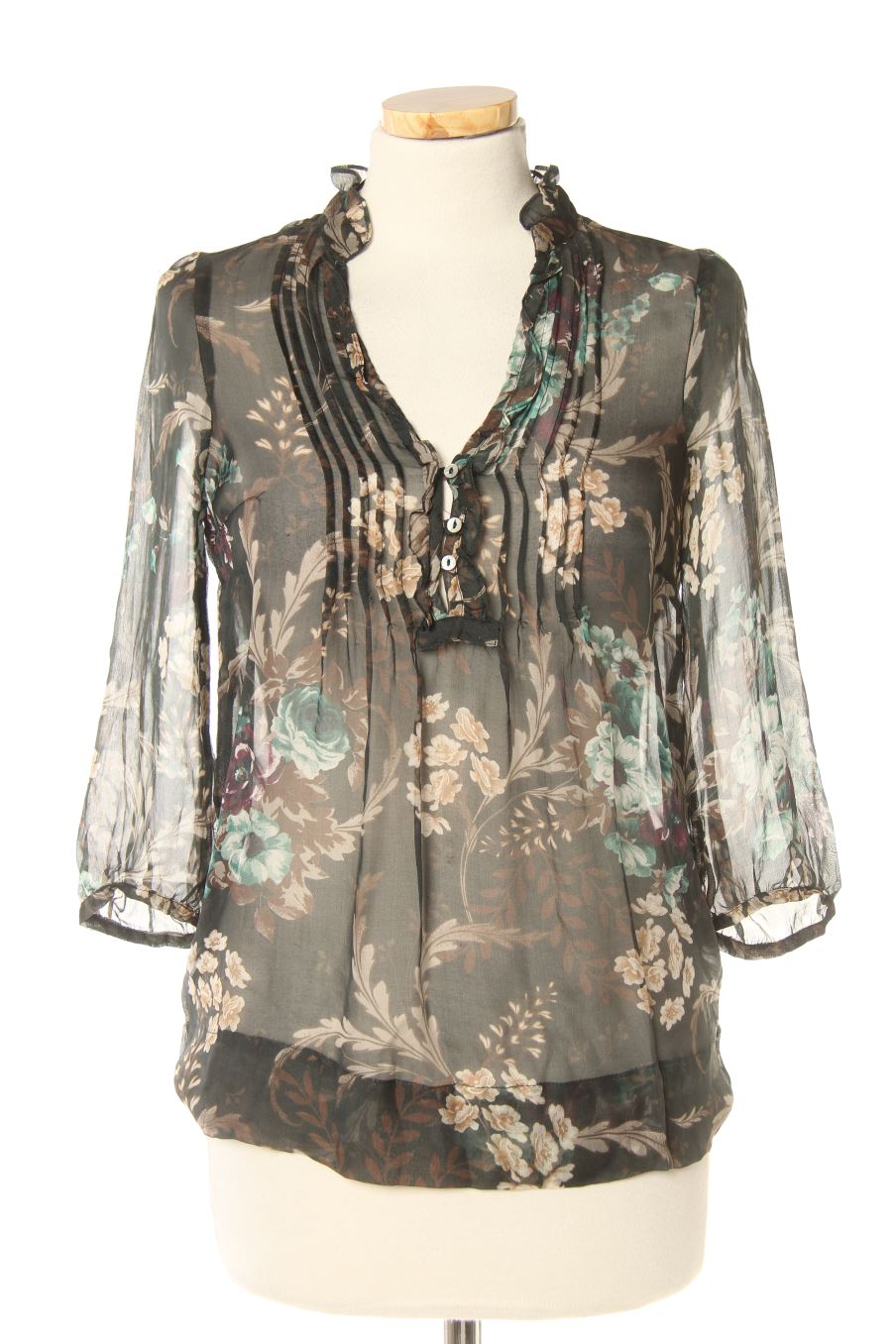 Blusa a maniche lunghe de Zara de la talla XS, de color stampato