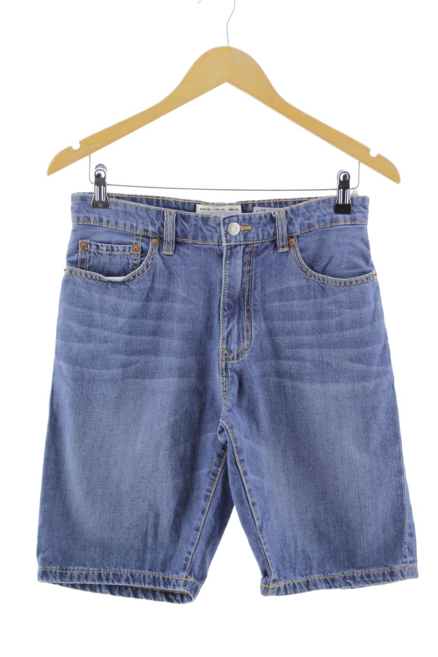 Shorts Pull & Bear de la taille 38, de couleur bleu de denim