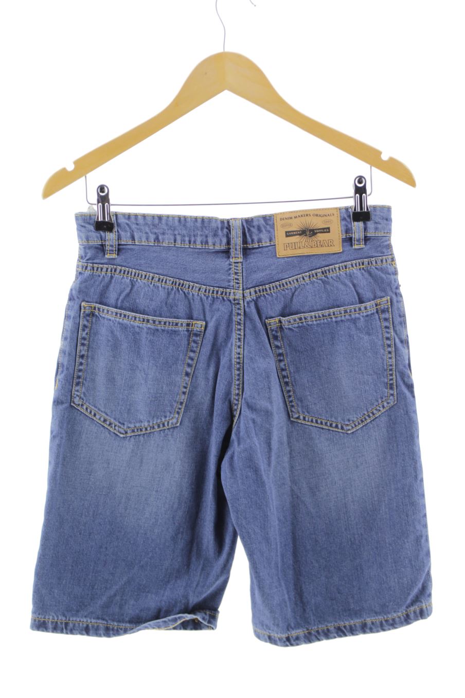 Shorts Pull & Bear de la taille 38, de couleur bleu de denim