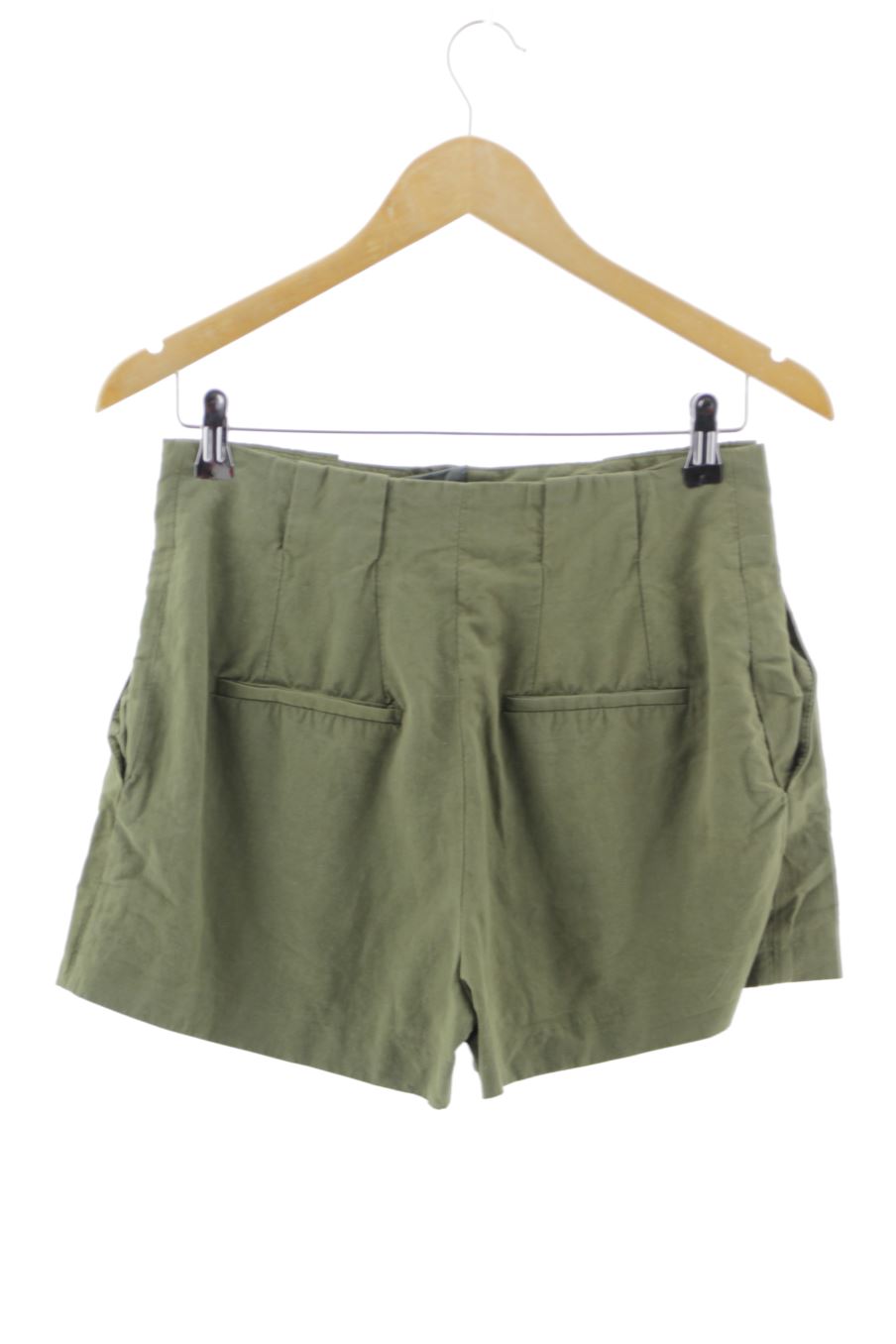 Pantalones cortos de Zara de la talla S, de color verde