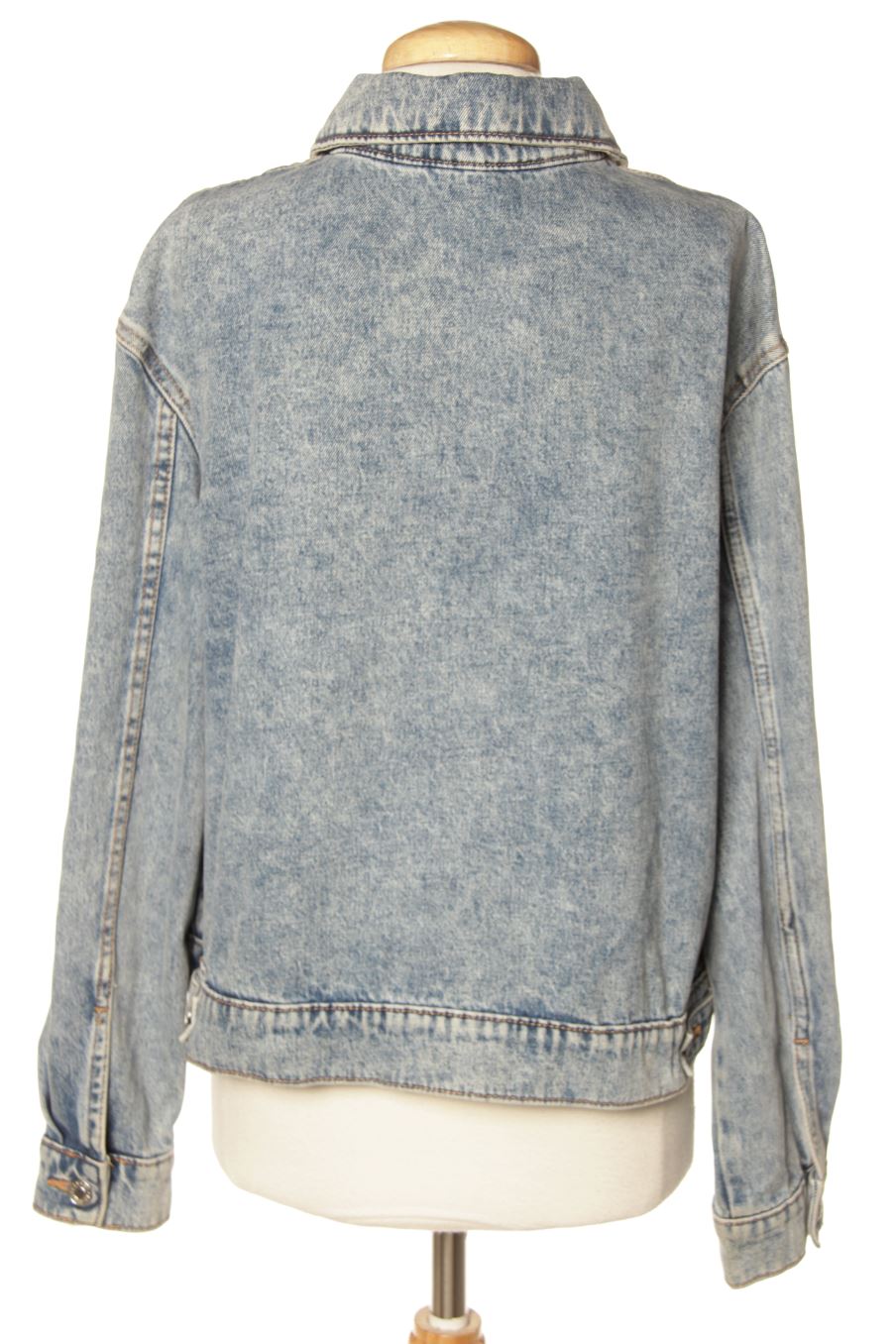 Cazadora de Mango de la talla L, de color azul de ropa vaquera