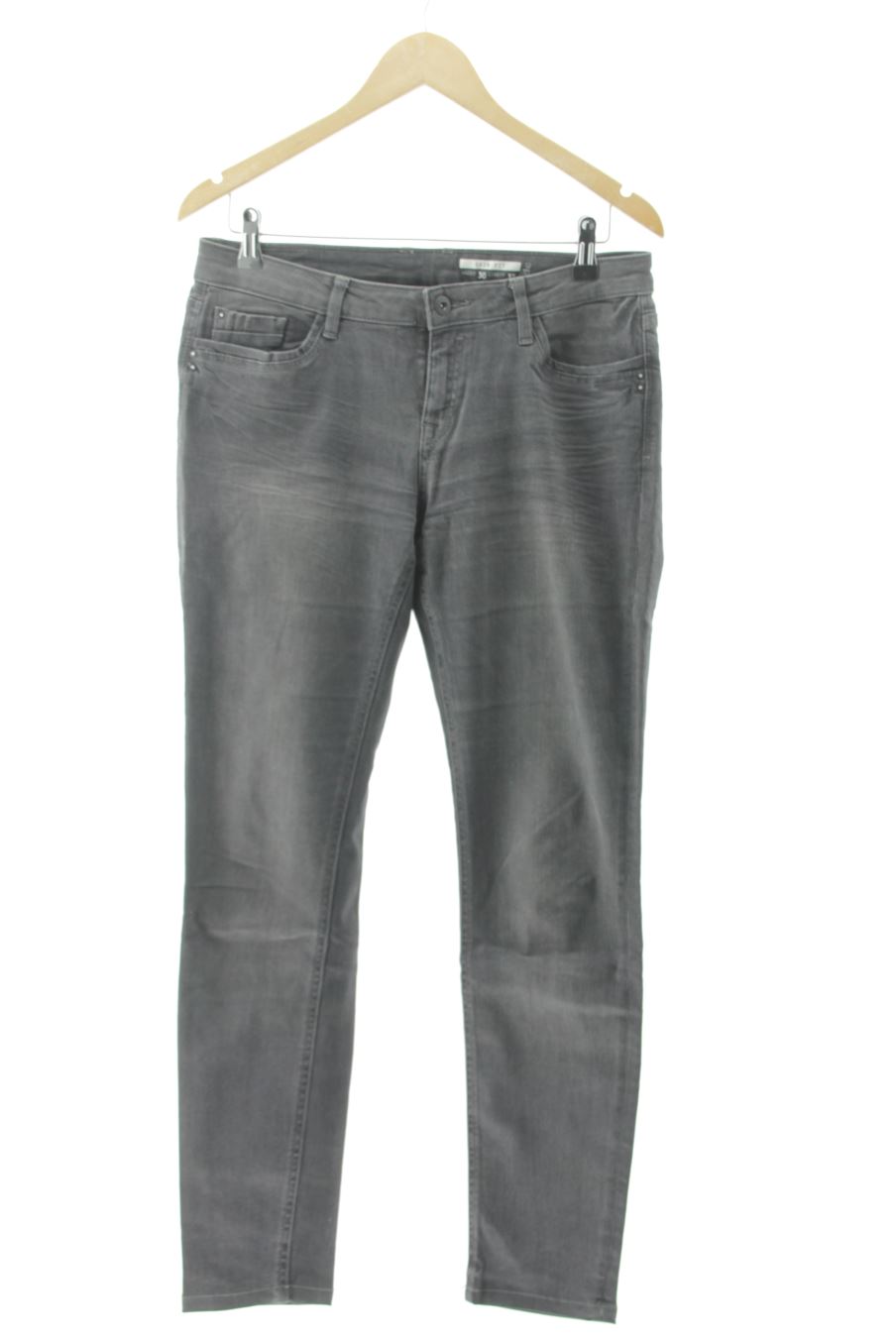 Jeans von Edc (ESPRIT) Größe 40, Farbe Grau, aus Jeanskleidung für