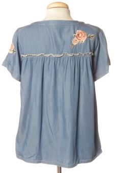 Blusa a maniche corte 38 cream