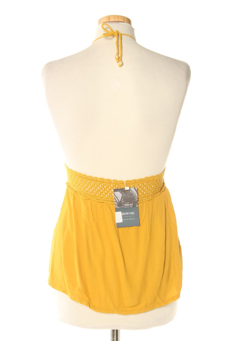 Top Brownie de la taille Taille unique, de couleur moutarde