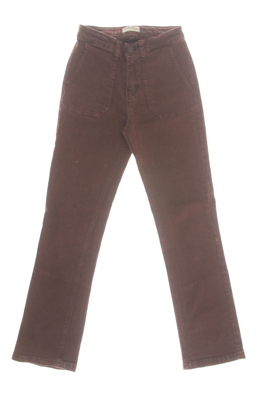 Jeans Brownie de la taille XXS, de couleur bordeaux de denim