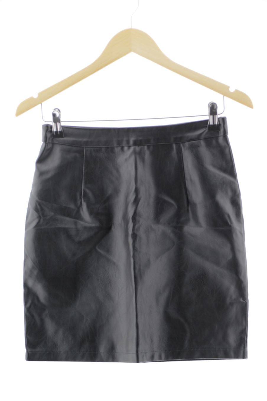 Jupe Boohoo de la taille 38, de couleur noir de synthétique