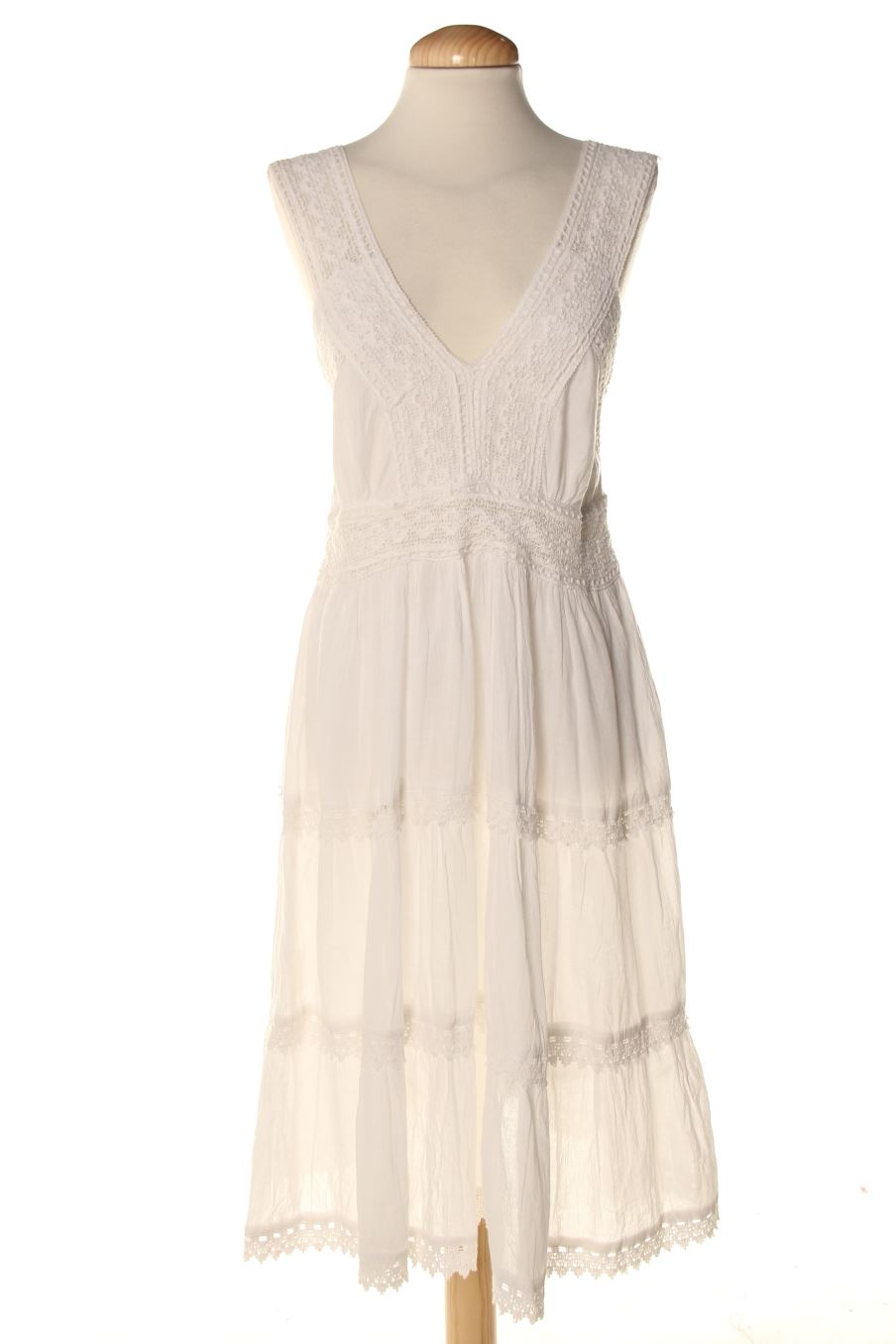 Vestido casual de PERCENTIL de la talla M, de color blanco