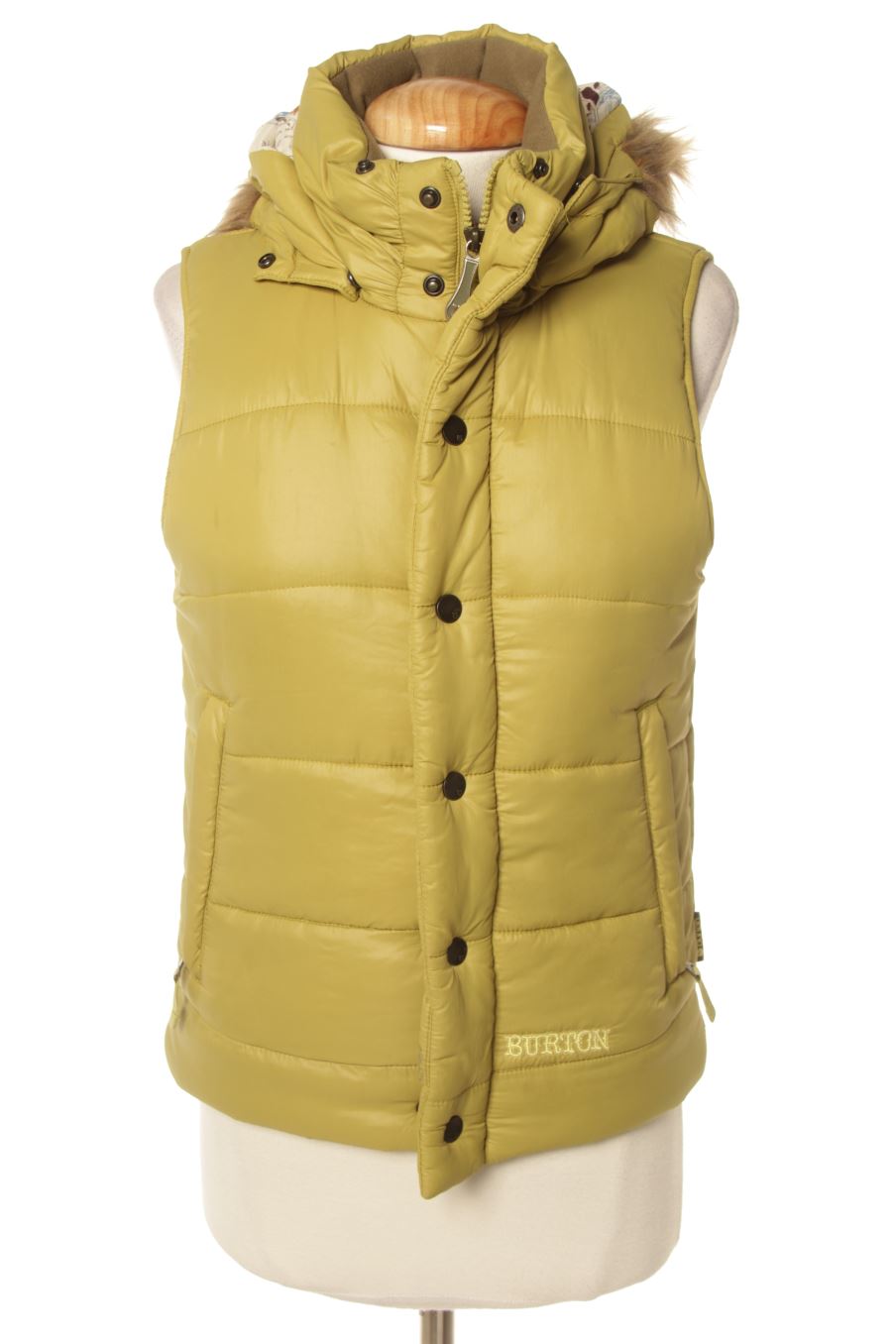 Chaleco de abrigo de Burton de la talla XS, de color verde