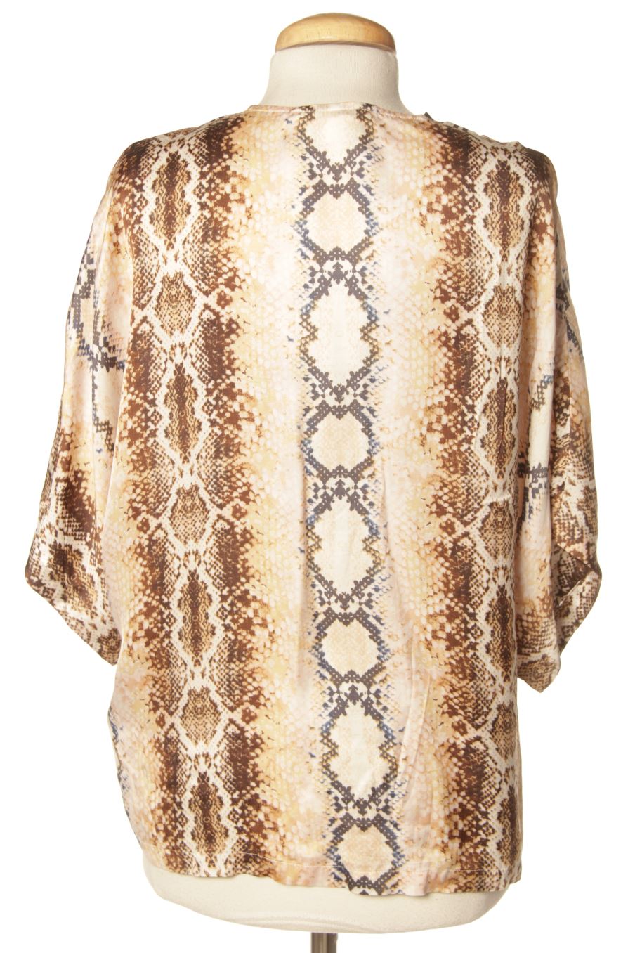 Blusa de manga corta de Maje de la talla 32, de color animal print
