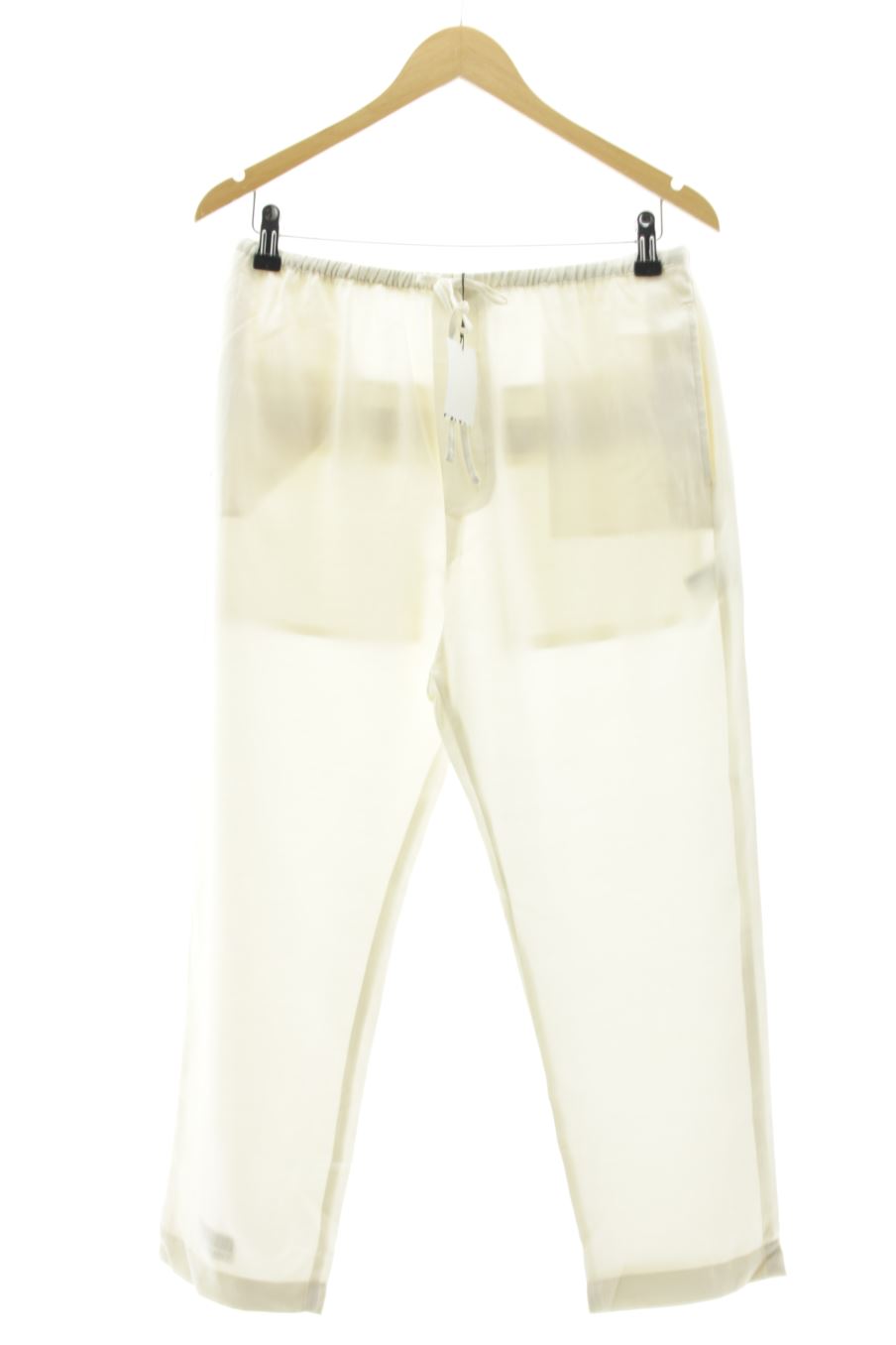 Pantalon Zara de la taille S, de couleur blanc