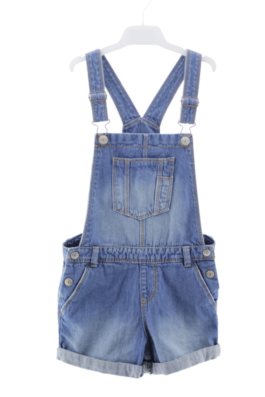 Pantalones de peto de PERCENTIL de la talla 5 años de denim de segunda mano