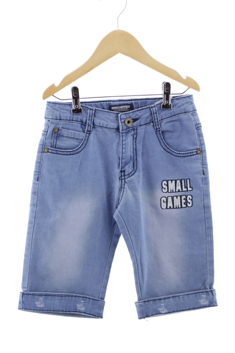 Vaqueros cortos de Super brother de la talla 8 años de denim de segunda mano