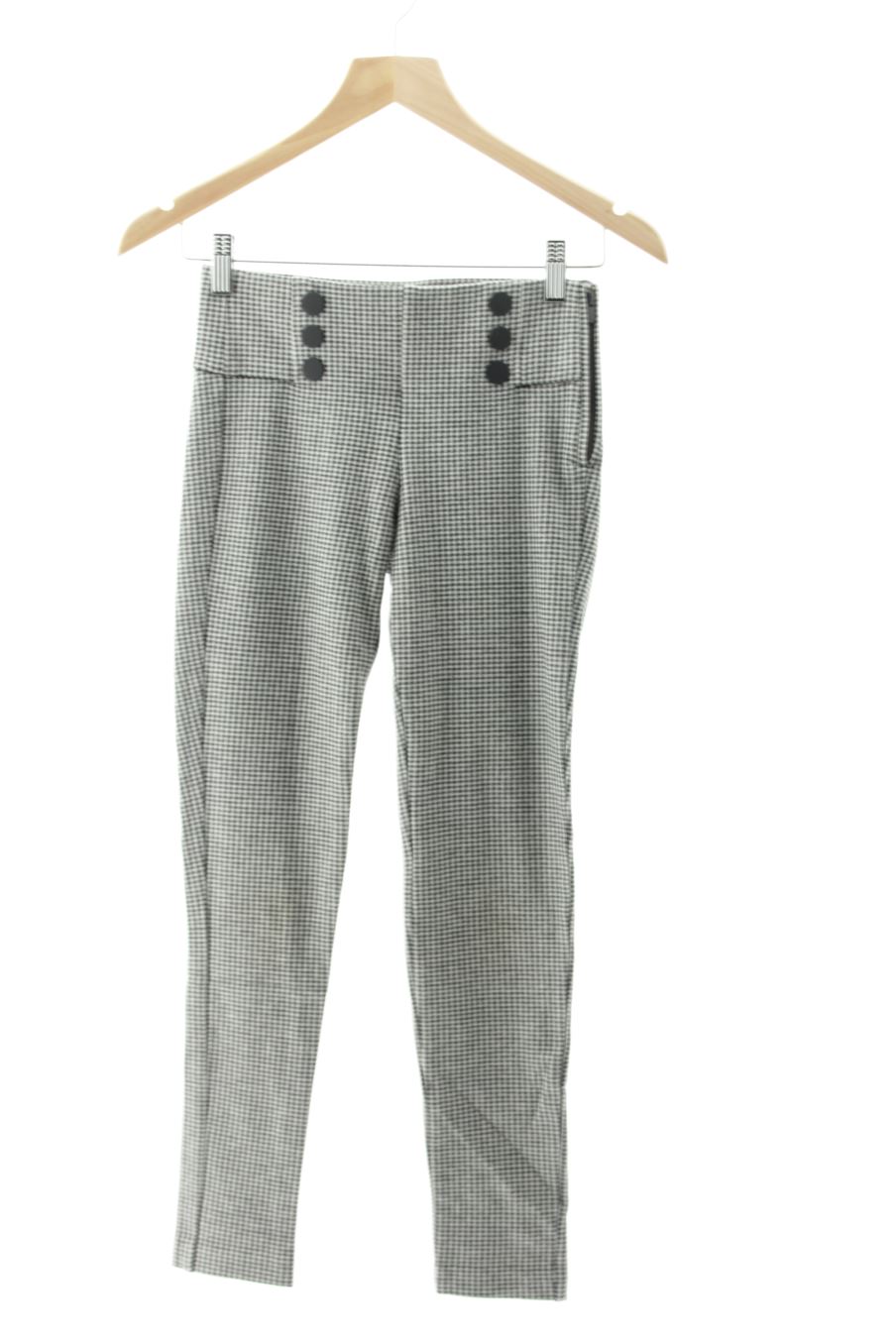 Pantalon Casual Zara de la taille XS, de couleur carreaux