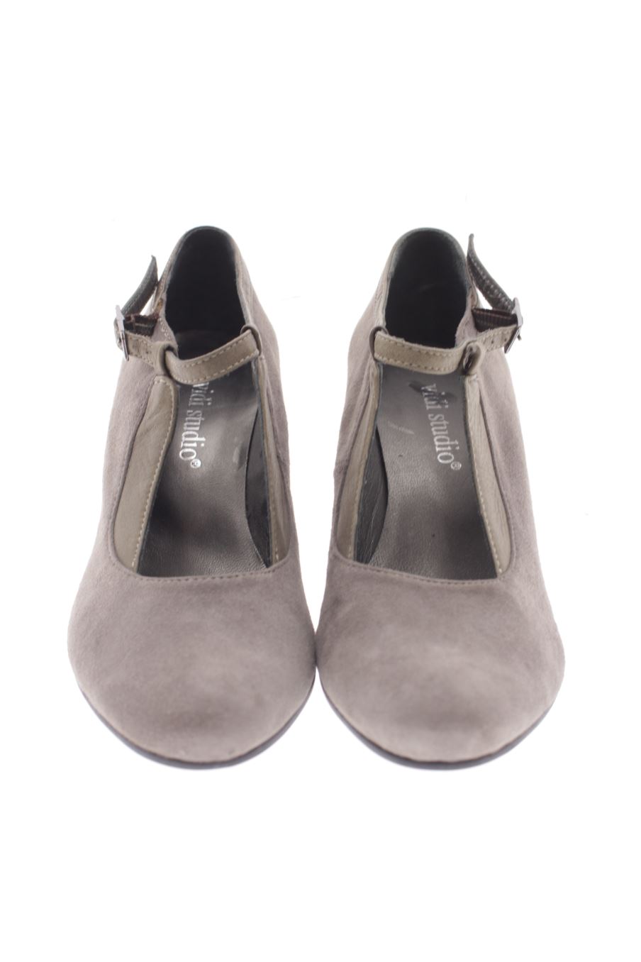 Zapatos de tacon de vidi studio de la talla 38, de color gris de