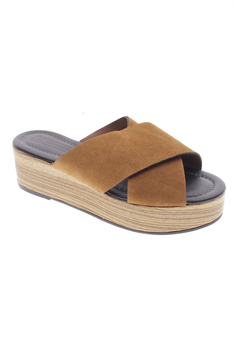 Plataformas de Massimo Dutti de la talla 38, de color marrón de