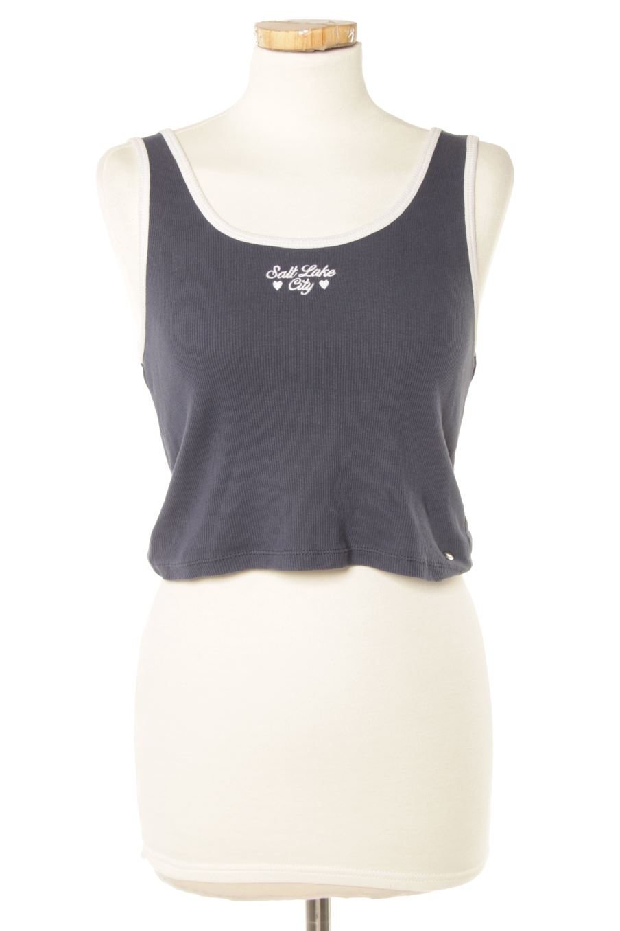 Camiseta sin mangas de Pull & Bear de la talla M, de color azul marino