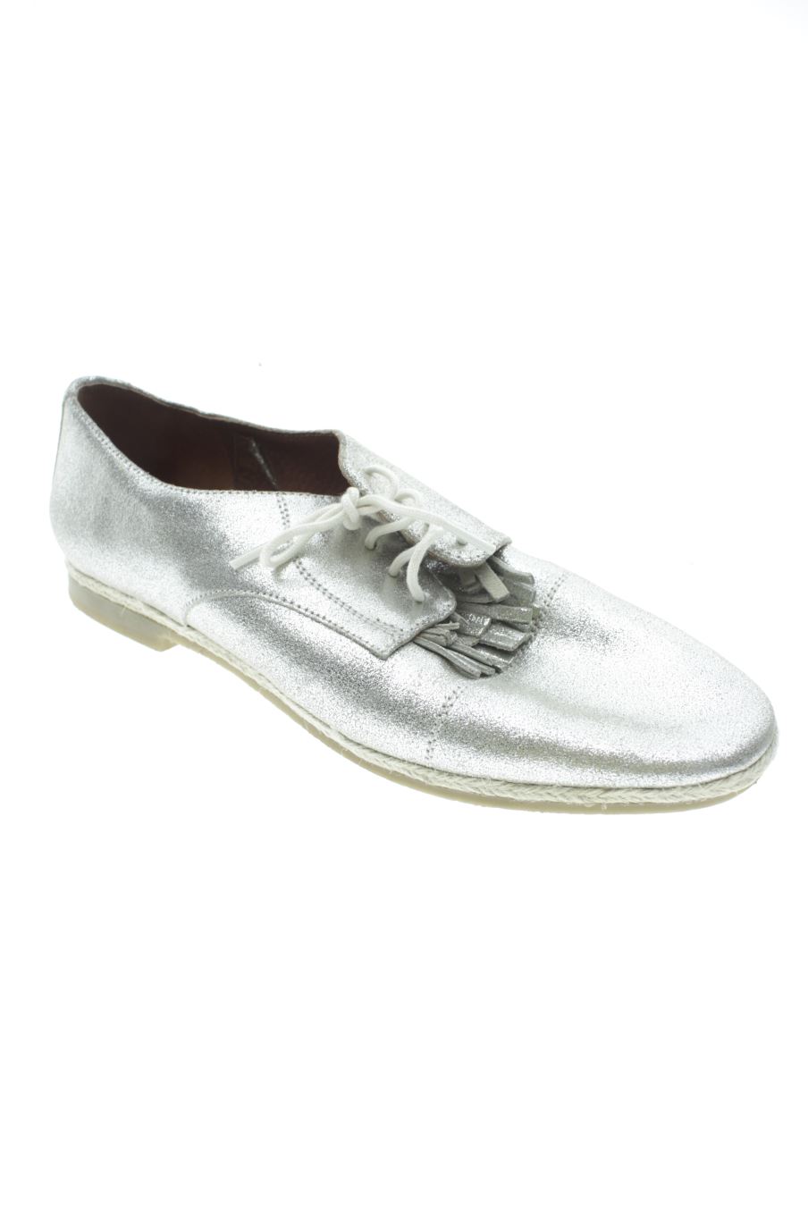 Zapatos planos de Georges Rech de la talla 40, de color plateado de