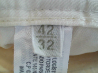 Pantalon Massimo Dutti de la taille 42, de couleur blanc