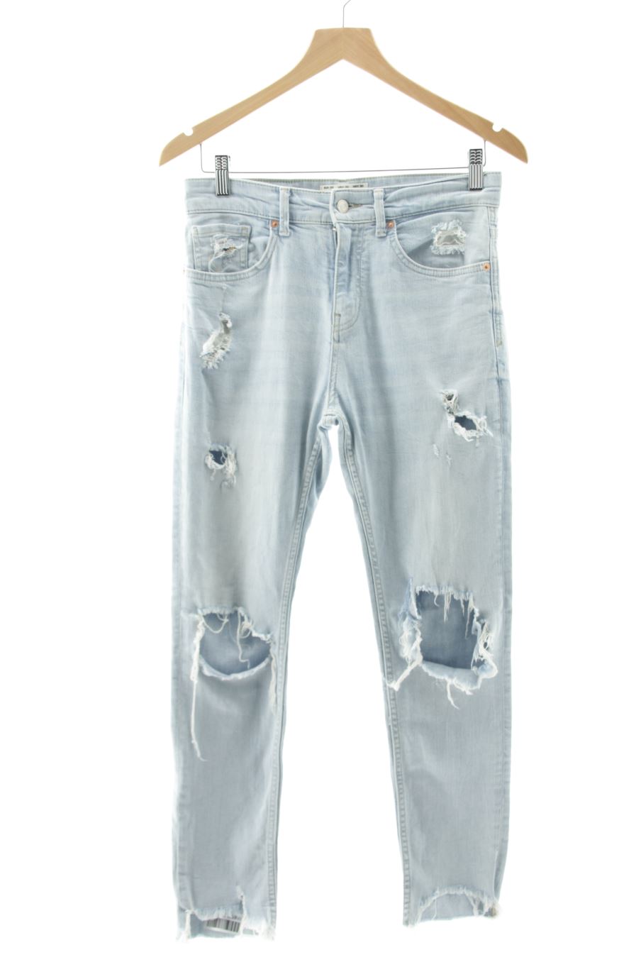 Vaquero de Pull & Bear de la talla 38, de color azul