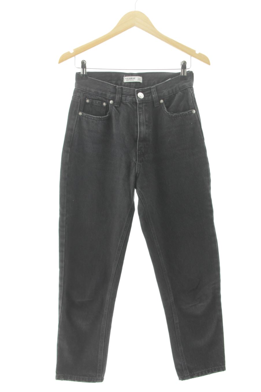 Vaquero de Pull & Bear de la talla 36, de color negro de ropa vaquera
