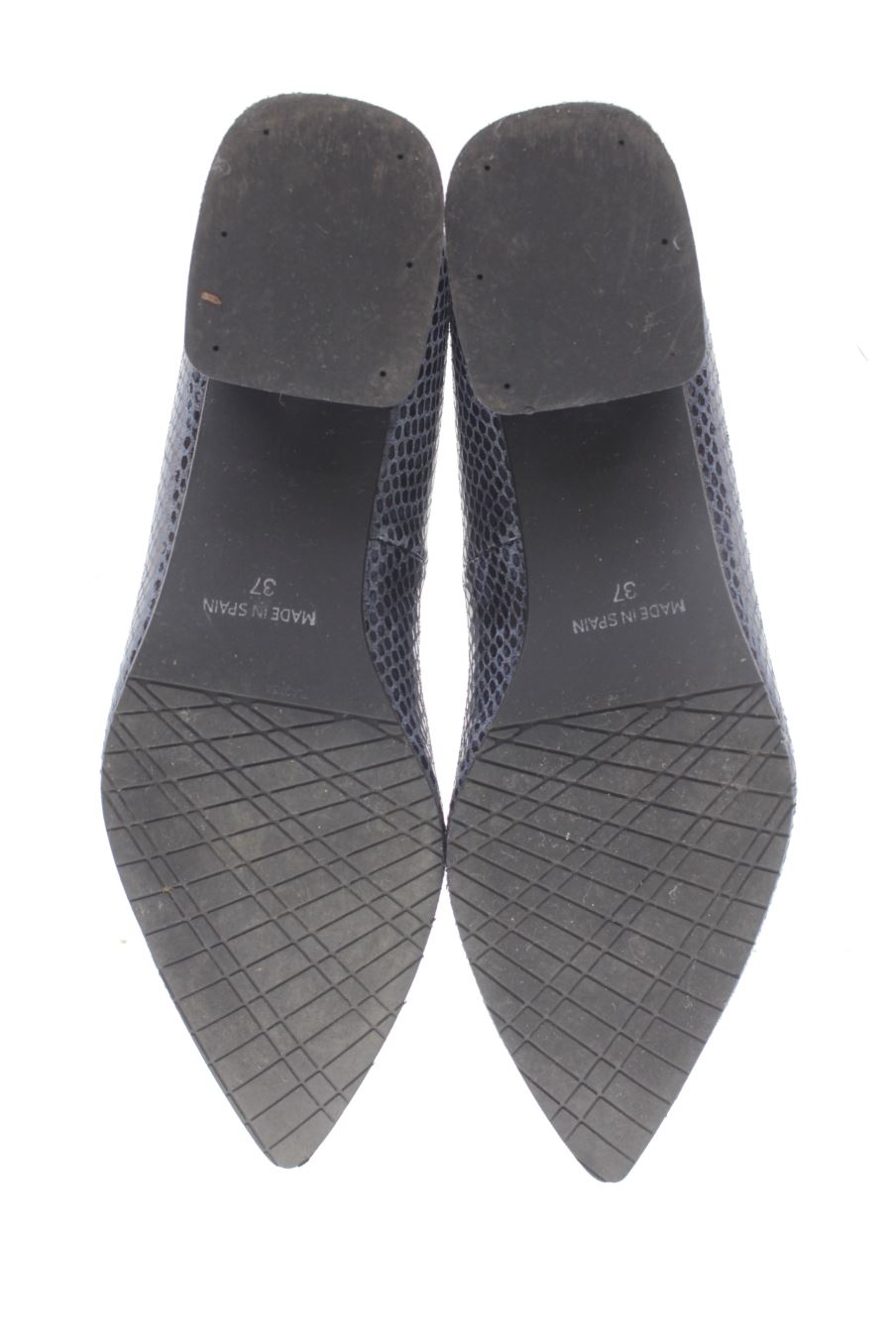 Zapatos de tacon de renetti de la talla 37, de color azul marino de