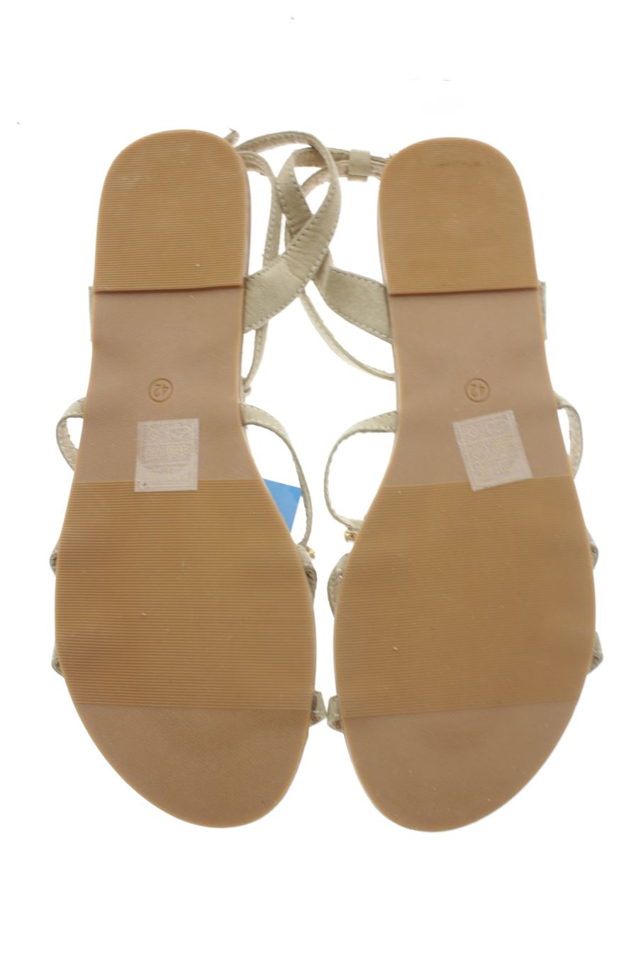 Sandalias planas de Mary Paz de la talla 42, de color marrón de