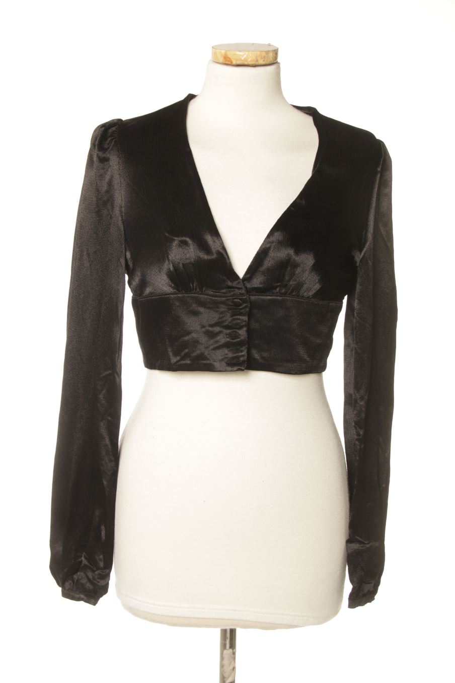 Blouse à manches longues Trafaluc de la taille S, de couleur noir