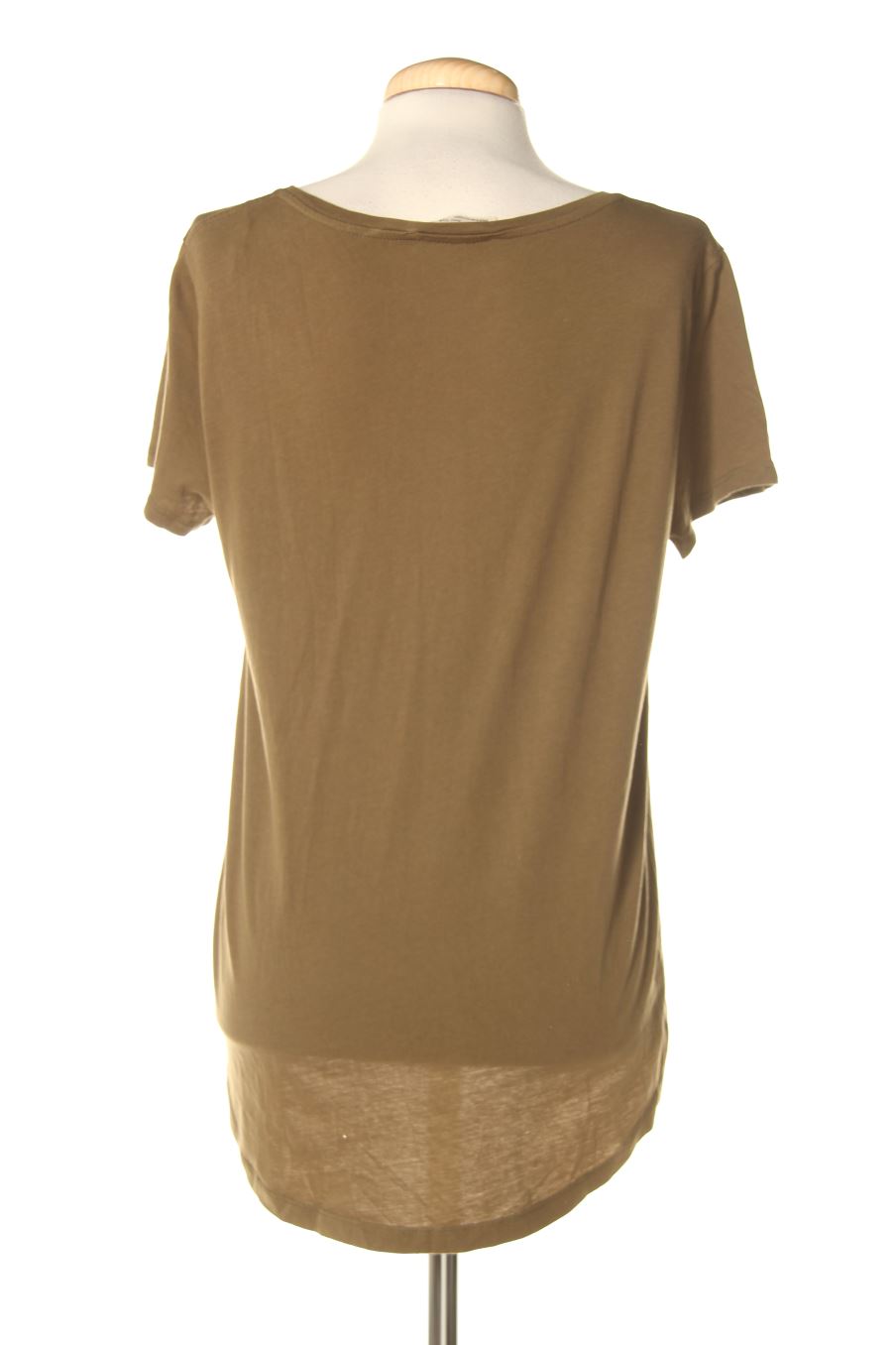 T-shirt Zara de la taille S, de couleur vert