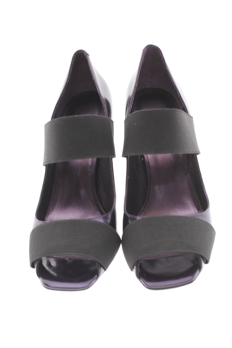 Sandalias tacon de Nine West de la talla 38, de color negro de