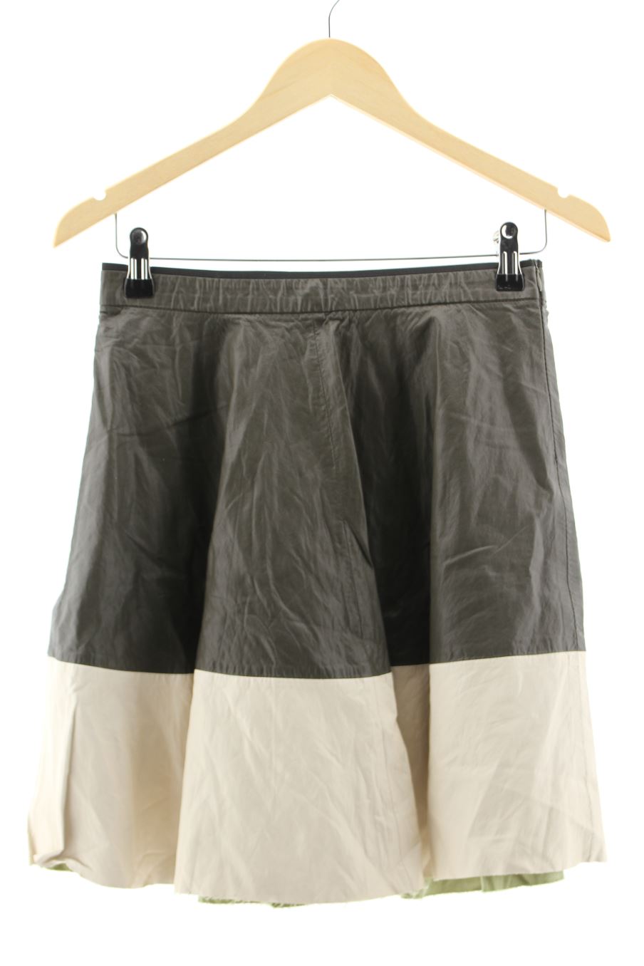 Falda de Zara de la talla S, de color verde de sintético