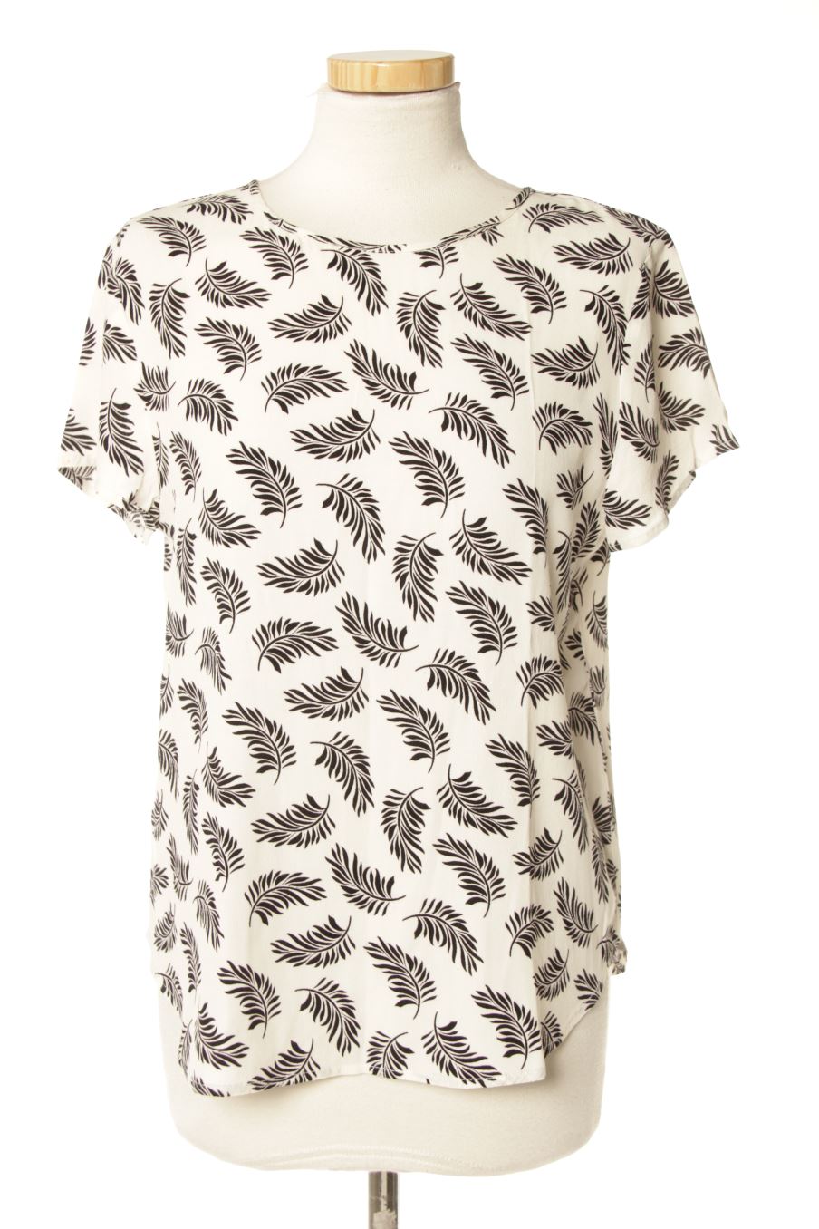 Blouse à manches courtes H&M de la taille 36, de couleur imprimés