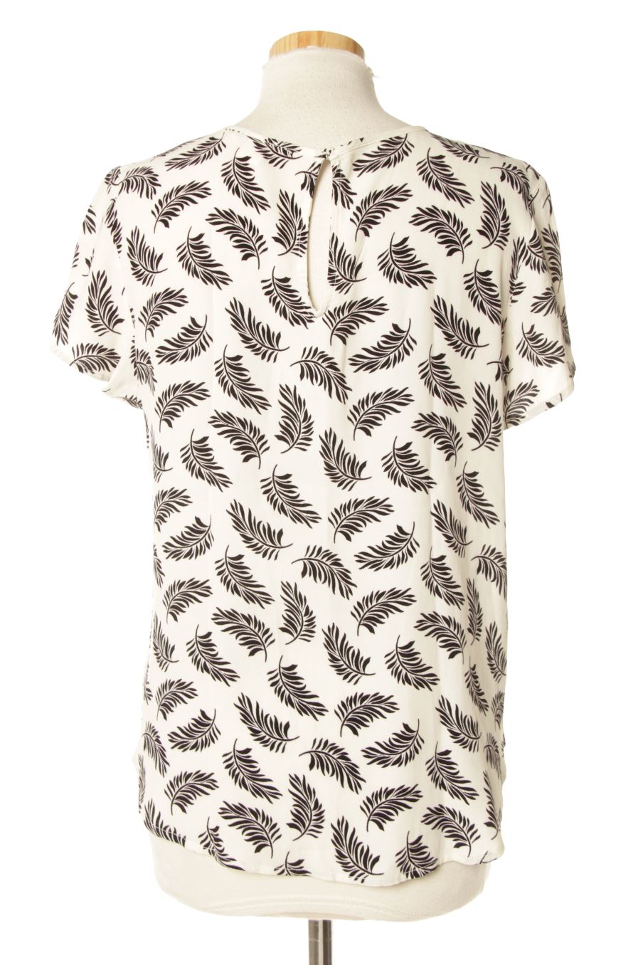 Blouse à manches courtes H&M de la taille 36, de couleur imprimés