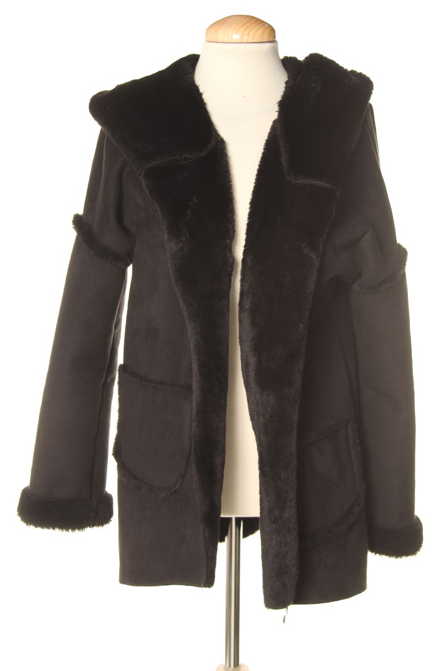 Abrigos de Made in italy de la talla 40, de color negro