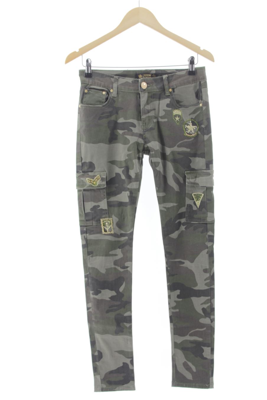 Jeans von Denim Größe 38, Farbe Grün, aus Jeanskleidung für
