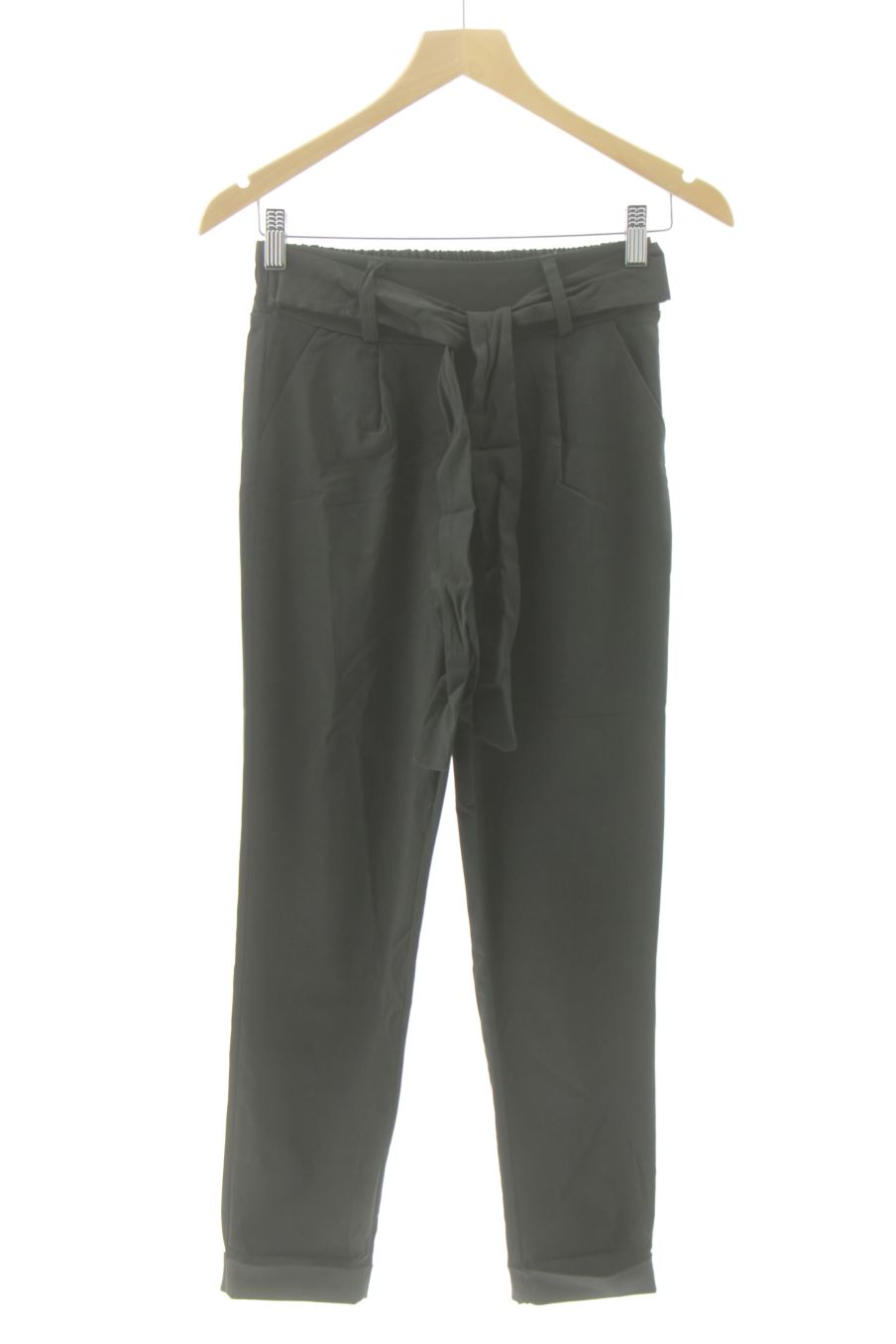 Pantaloni casual de Qletamoda de la talla S, de color nero