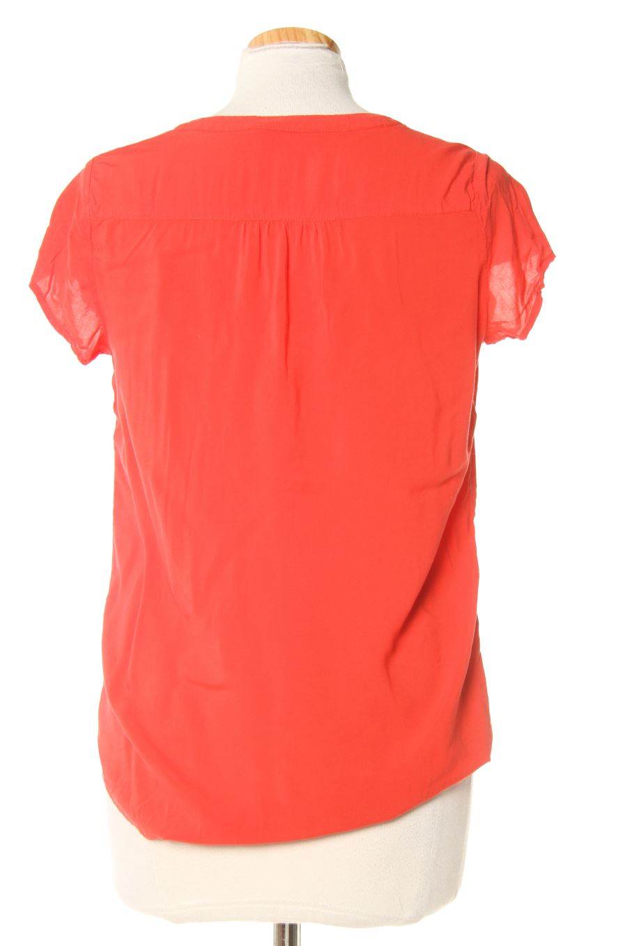 Blouse à manches courtes Camaieu de la taille S, de couleur rouge