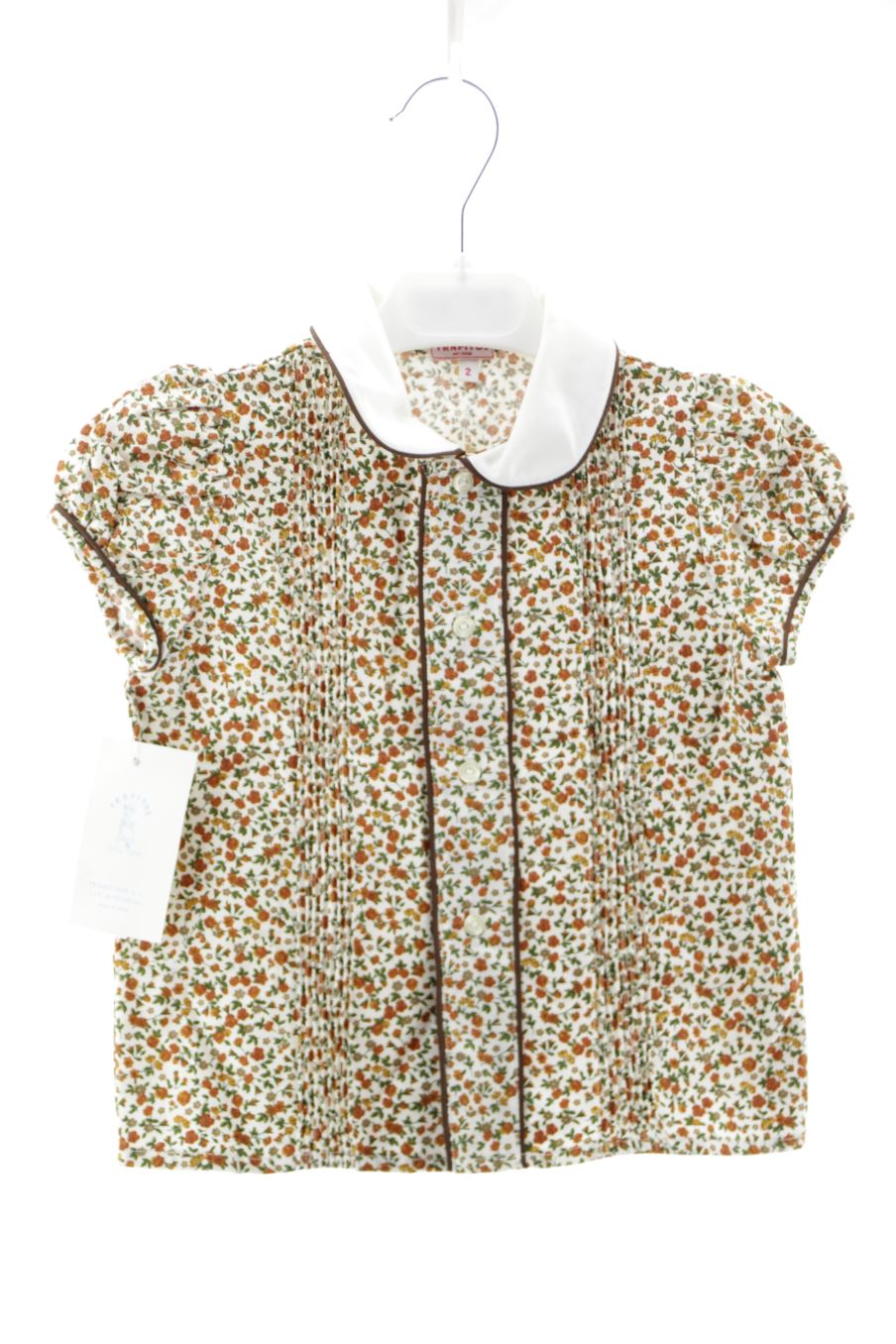 Chemise Trapitos de la taille 2 ans avec une étiquette