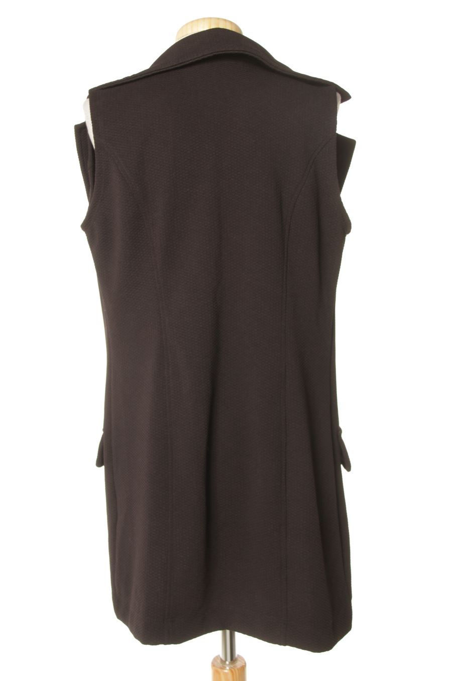 Chaleco de tela de Shante de la talla M, de color negro