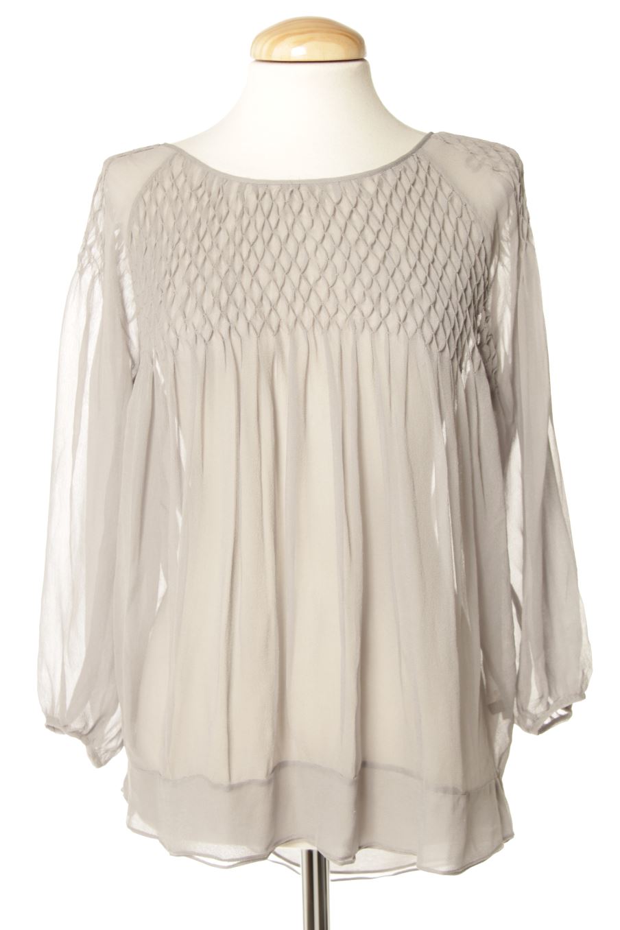 Blusa de manga larga de Massimo Dutti de la talla 42, de color gris