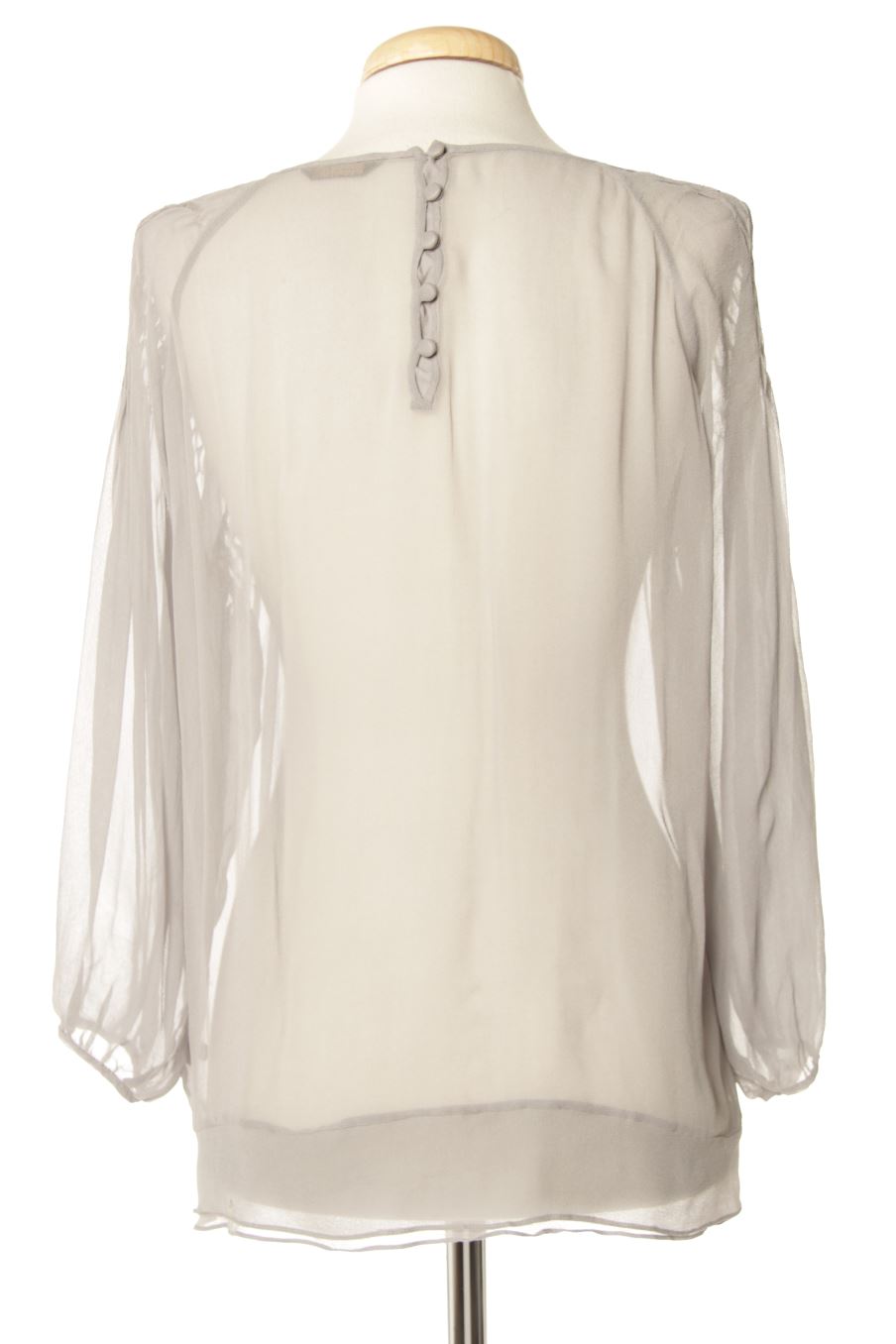 Blusa de manga larga de Massimo Dutti de la talla 42, de color gris