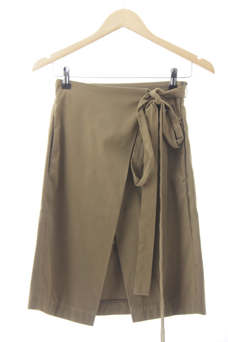 Jupe trf (ZARA) de la taille S, de couleur vert de denim