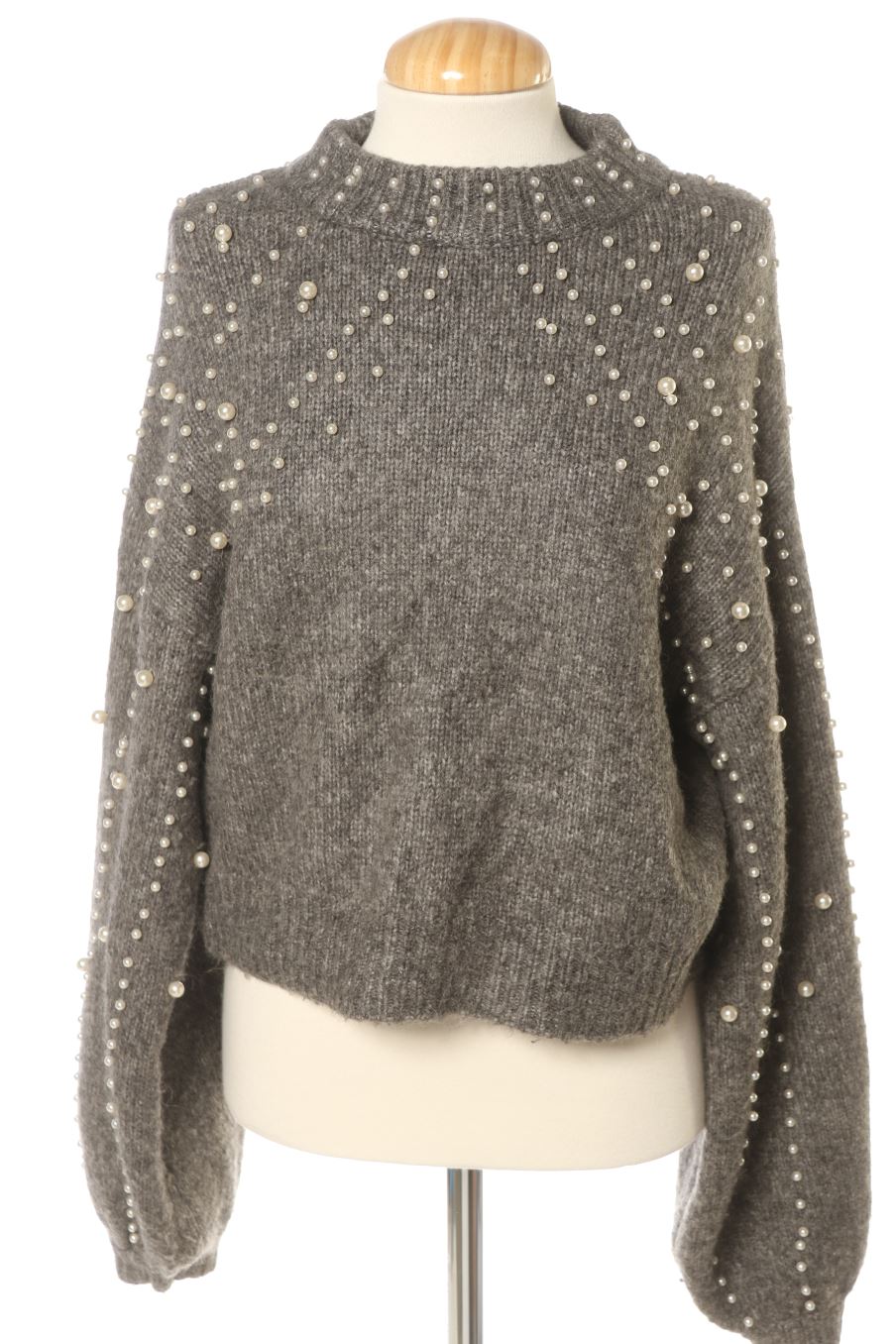 Pull Zara de la taille M, de couleur gris