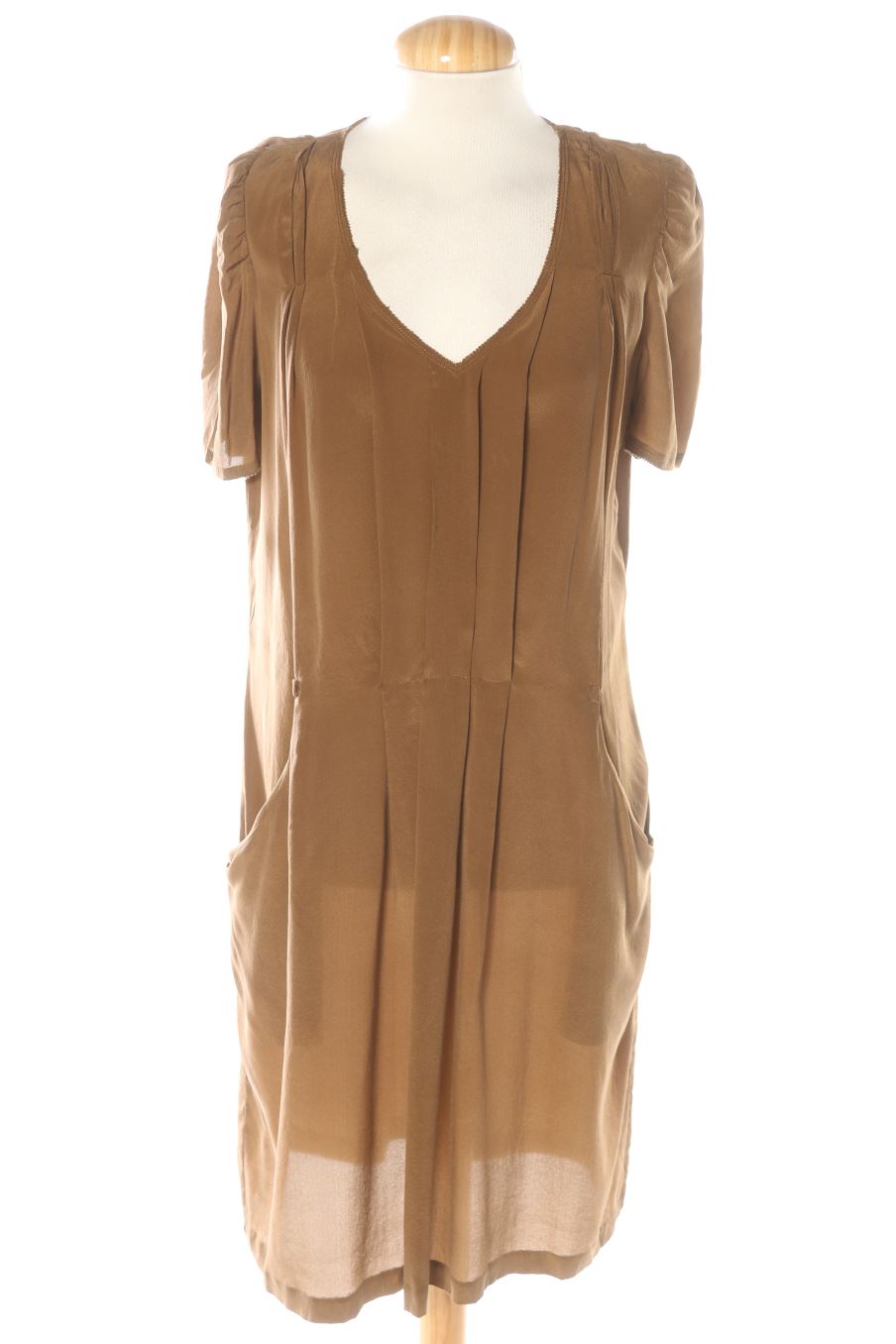 Robe casual BIMBA Y LOLA de la taille S, de couleur marron de soie