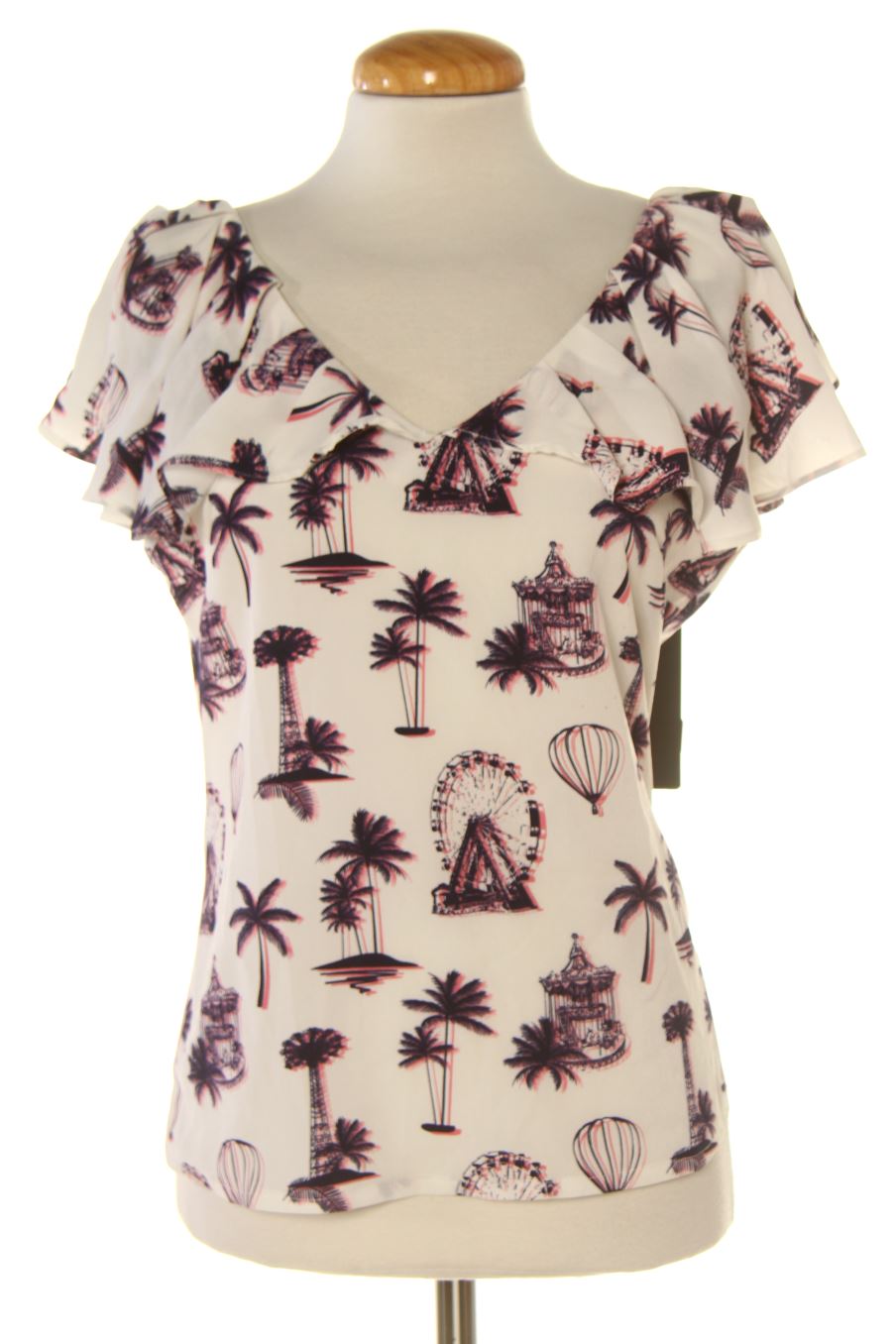Top Minueto de la taille S, de couleur blanc
