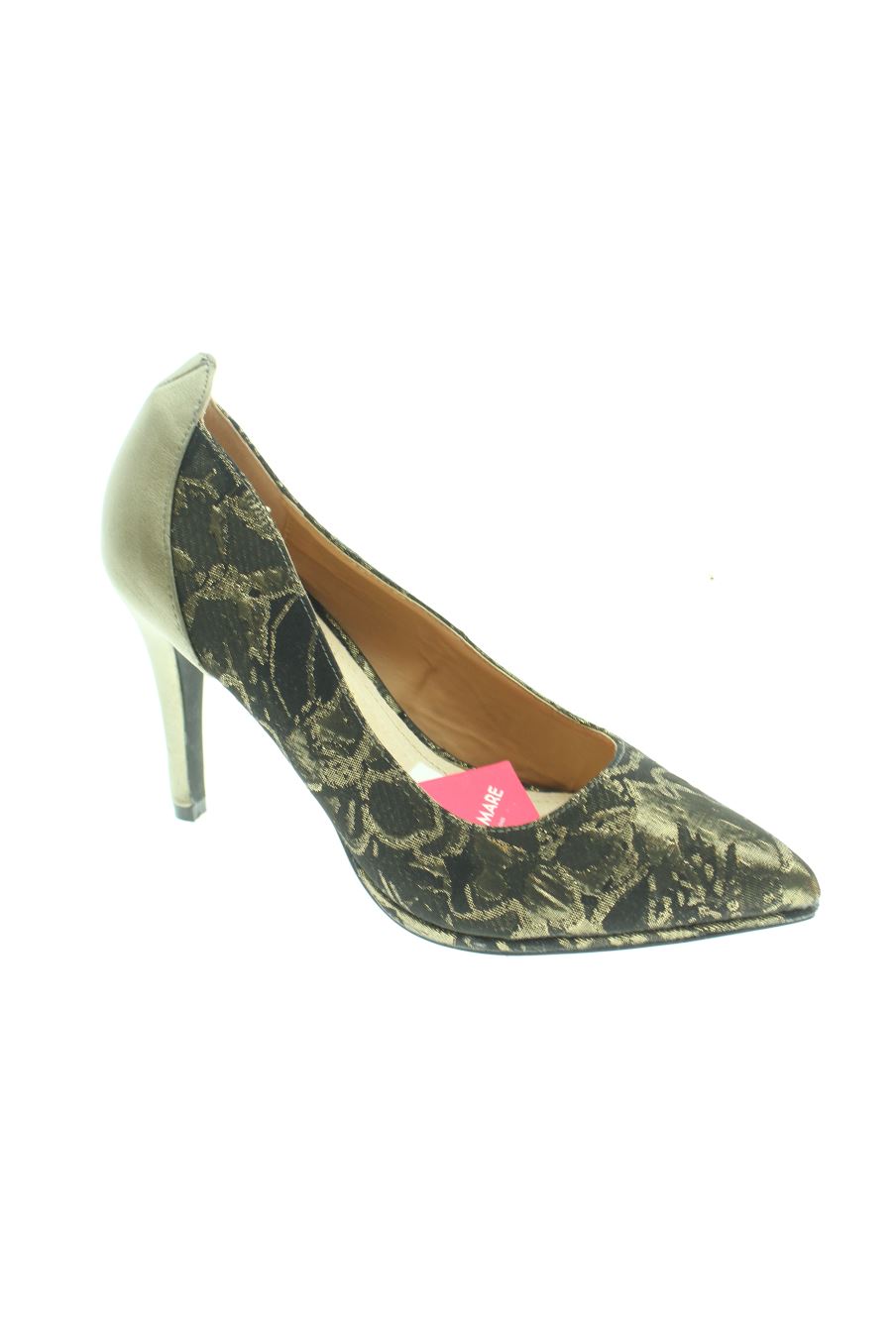 Zapatos de tacon de Marypaz de la talla 39, de color dorado de