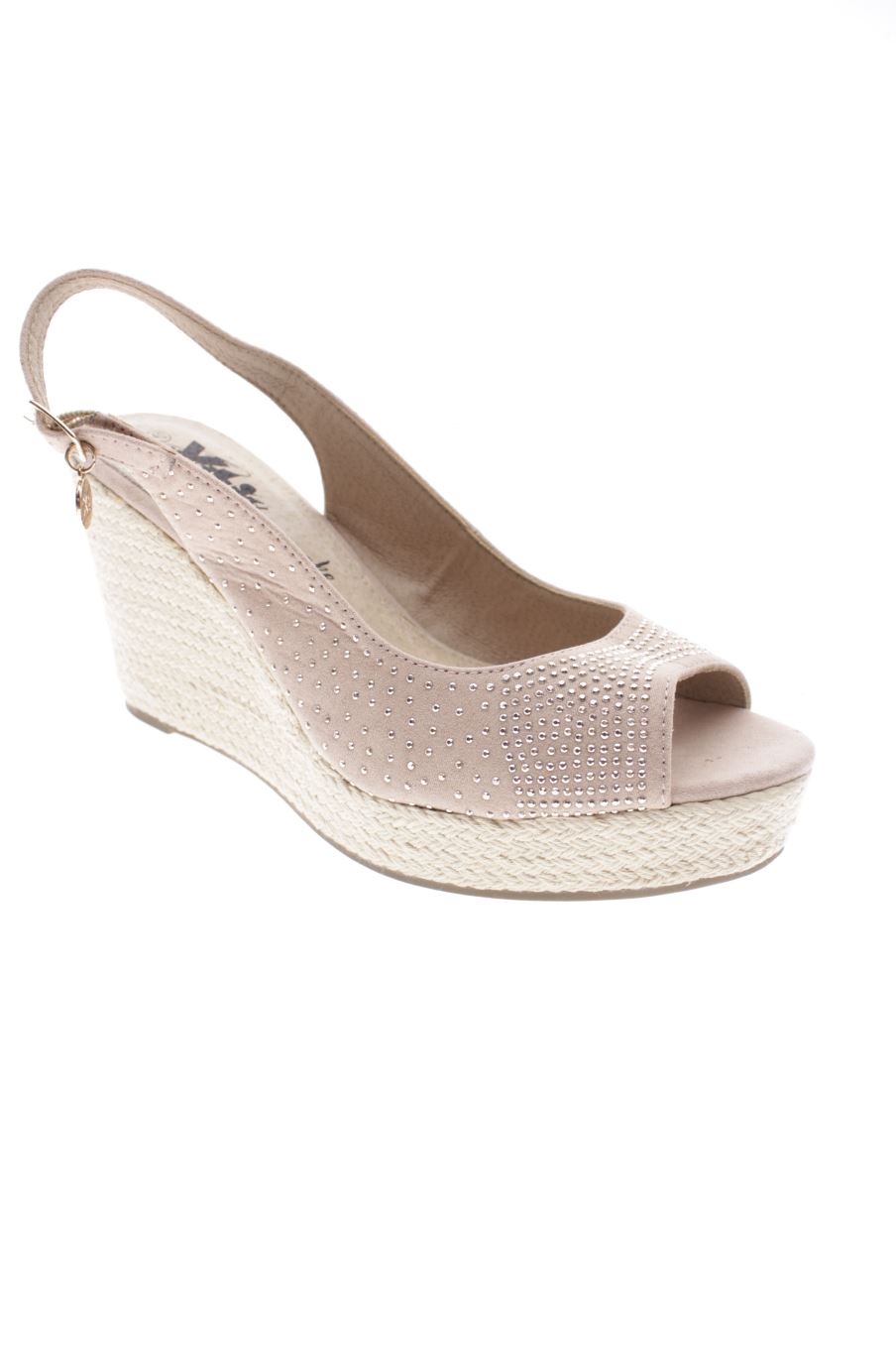 Sandalias tacon de Xti de la talla 40, de color marrón de