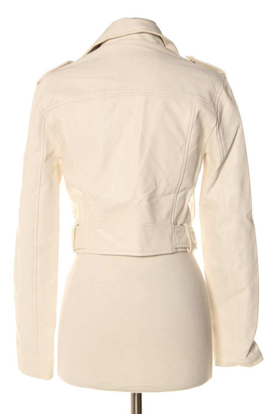 Cazadora de Bershka de la talla S, de color beige de sintético